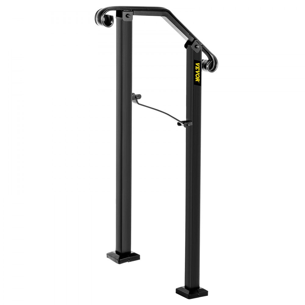 Fits 1 Step Handrail Arch #1 Matte Black Iron Powder Coating Brick Steps 