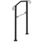 Fits 1 Step Handrail Arch #1 Matte Black Iron Powder Coating Brick Steps
