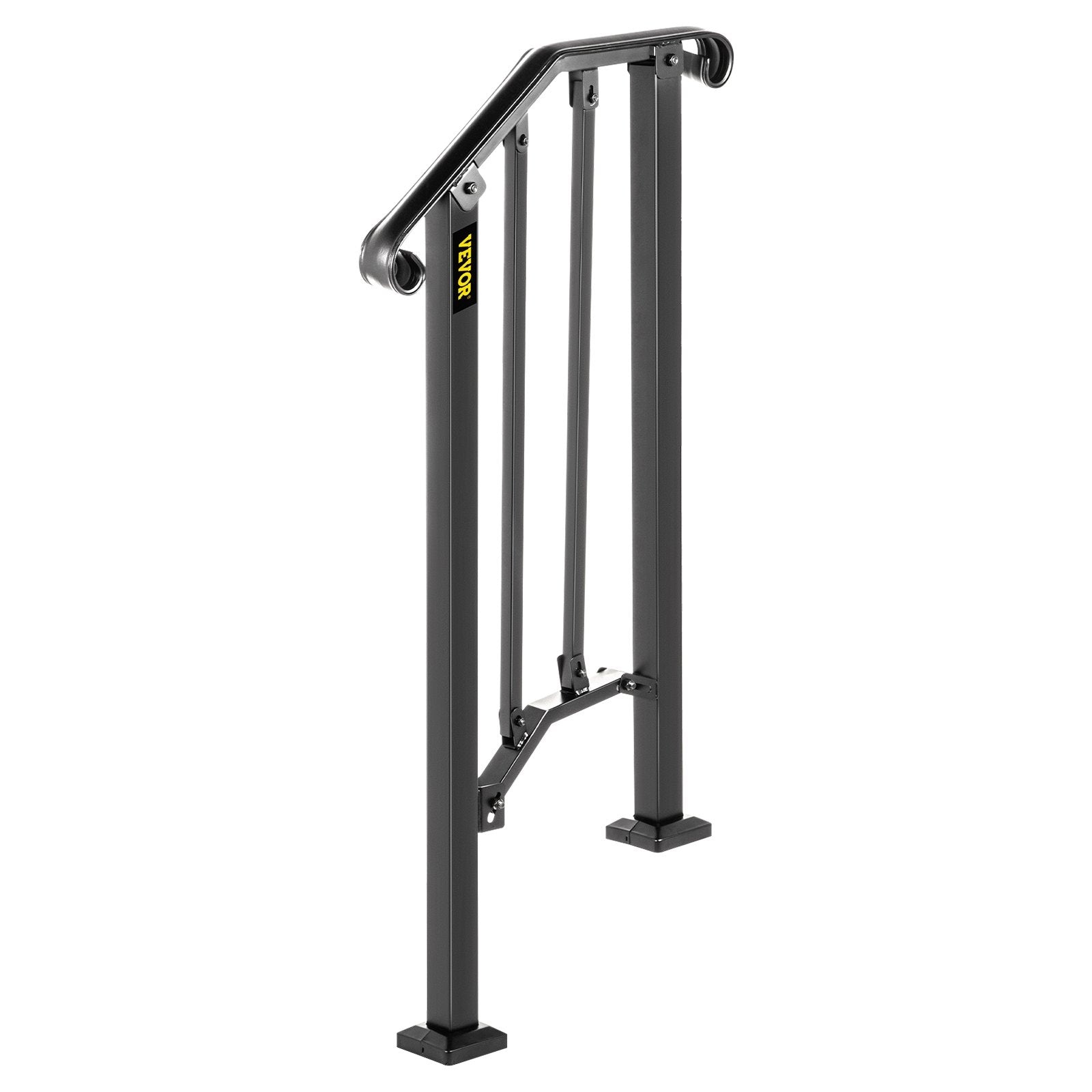 Fits 1 Or 2 Steps Handrail #1 Matte Black Brick Steps Hotels Paver Steps 