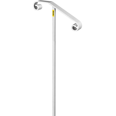 VEVOR Single Post Handrail Wrought Iron Post Mount Step Grab Supports in Ground Long Post Fits 1 or 2 Steps Grab Rail Single Post Railing 