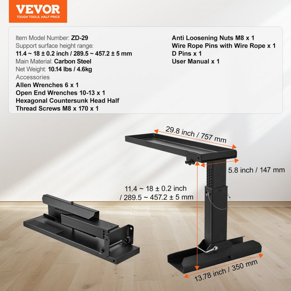 VEVOR Ladder Levler 29.8 L x 11.4-18 in H Support Surface Folding Stabilizer 