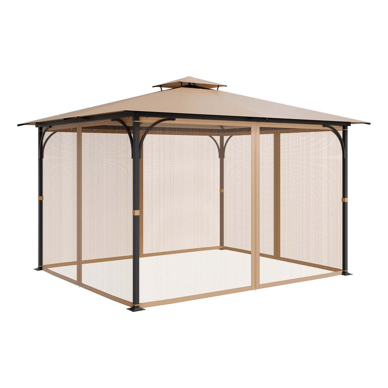 VEVOR Replacement Mesh Gazebo Netting Screen for 10x12x7.3 ft Patio, Net Only 