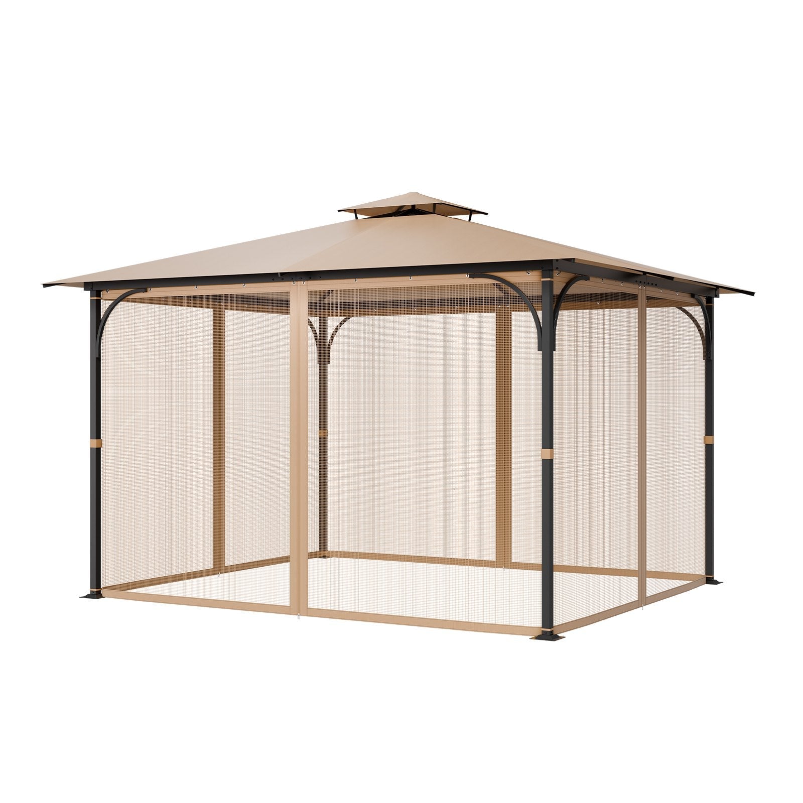 VEVOR Replacement Mesh Gazebo Netting Screen for 10x12x7.3 ft Patio, Net Only 