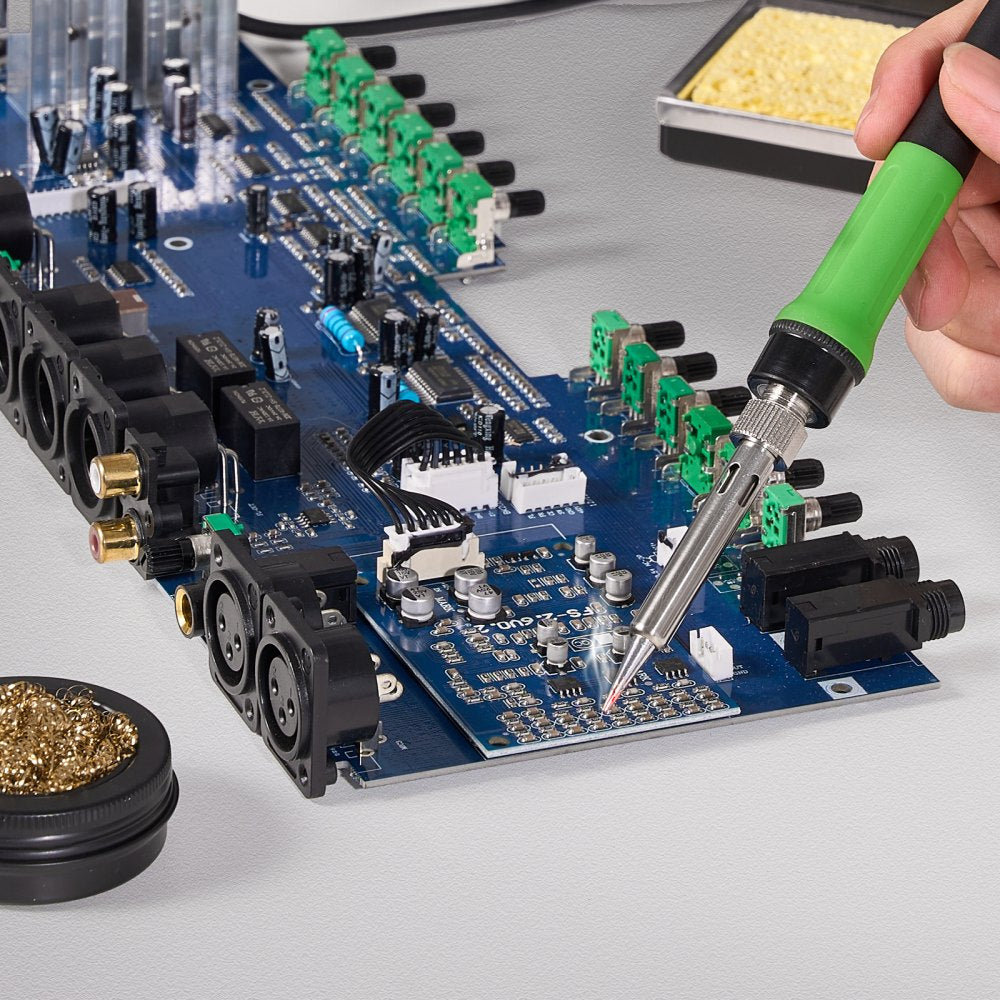 VEVOR Soldering Iron Station 70W LCD Display Soldering Station Kit 122°F-932°F 