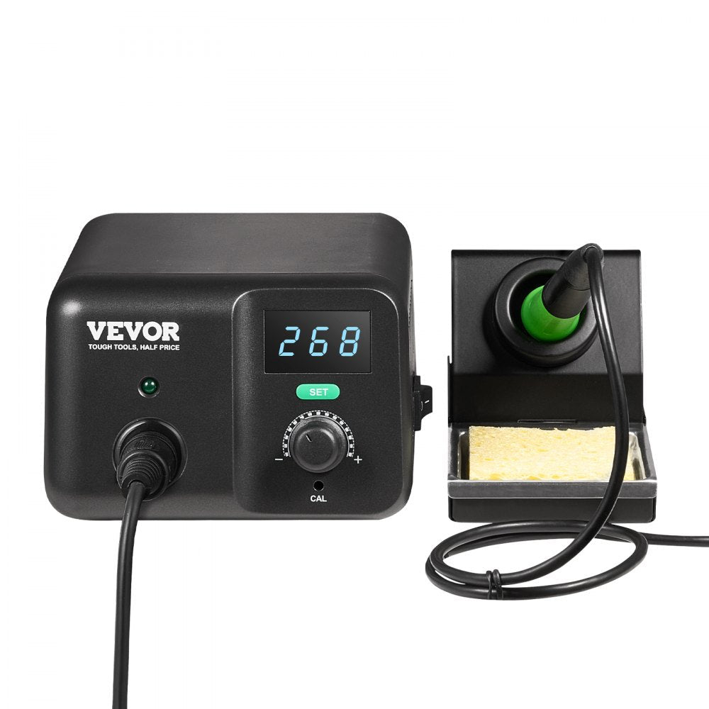 VEVOR Soldering Iron Station 70W LCD Display Soldering Station Kit 122°F-932°F 