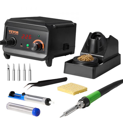 VEVOR Soldering Iron Station 75W LCD Display Soldering Station Kit 122°F-932°F 