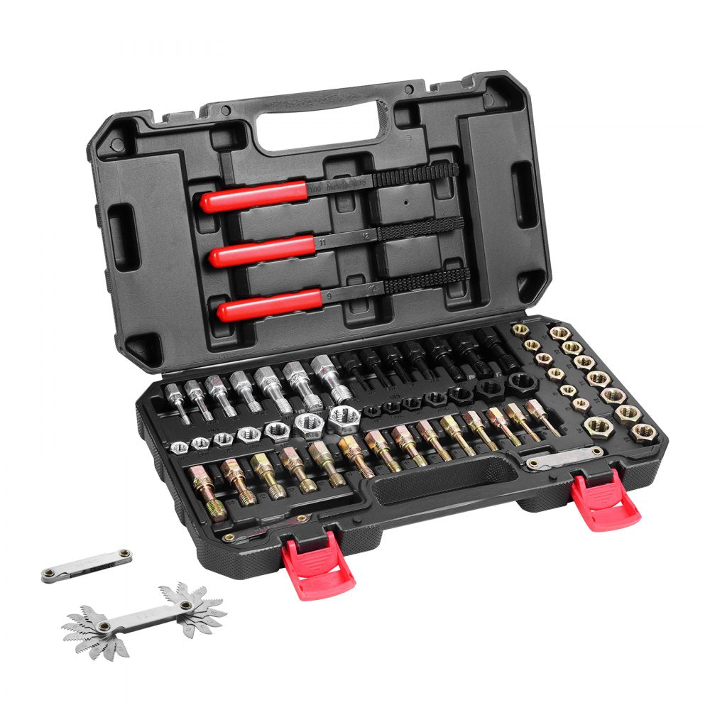 VEVOR 61PCS Thread Chaser Set UNC UNF Metric Thread Restorer Tool Rethreading 