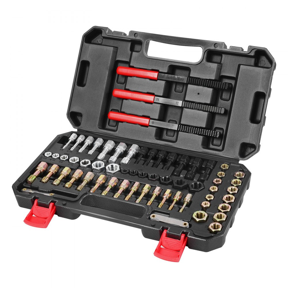 VEVOR 61PCS Thread Chaser Set UNC UNF Metric Thread Restorer Tool Rethreading 