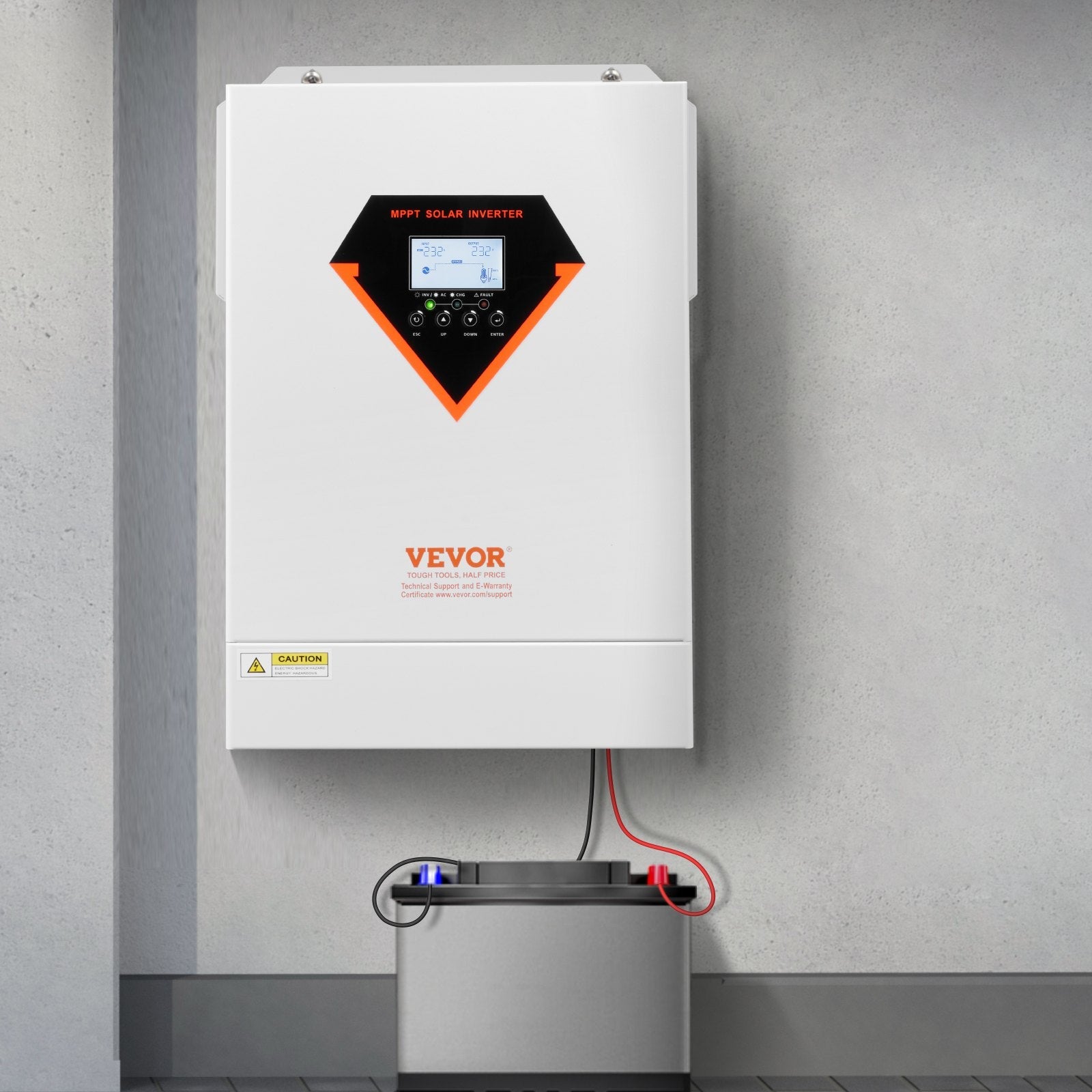 VEVOR Hybrid Solar Inverter Charger 6000W 220/230V Built-in 120A MPPT Controller 