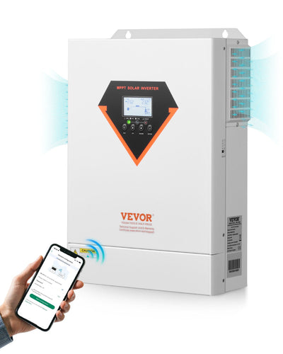 VEVOR Hybrid Solar Inverter Charger 6000W 220/230V Built-in 120A MPPT Controller 
