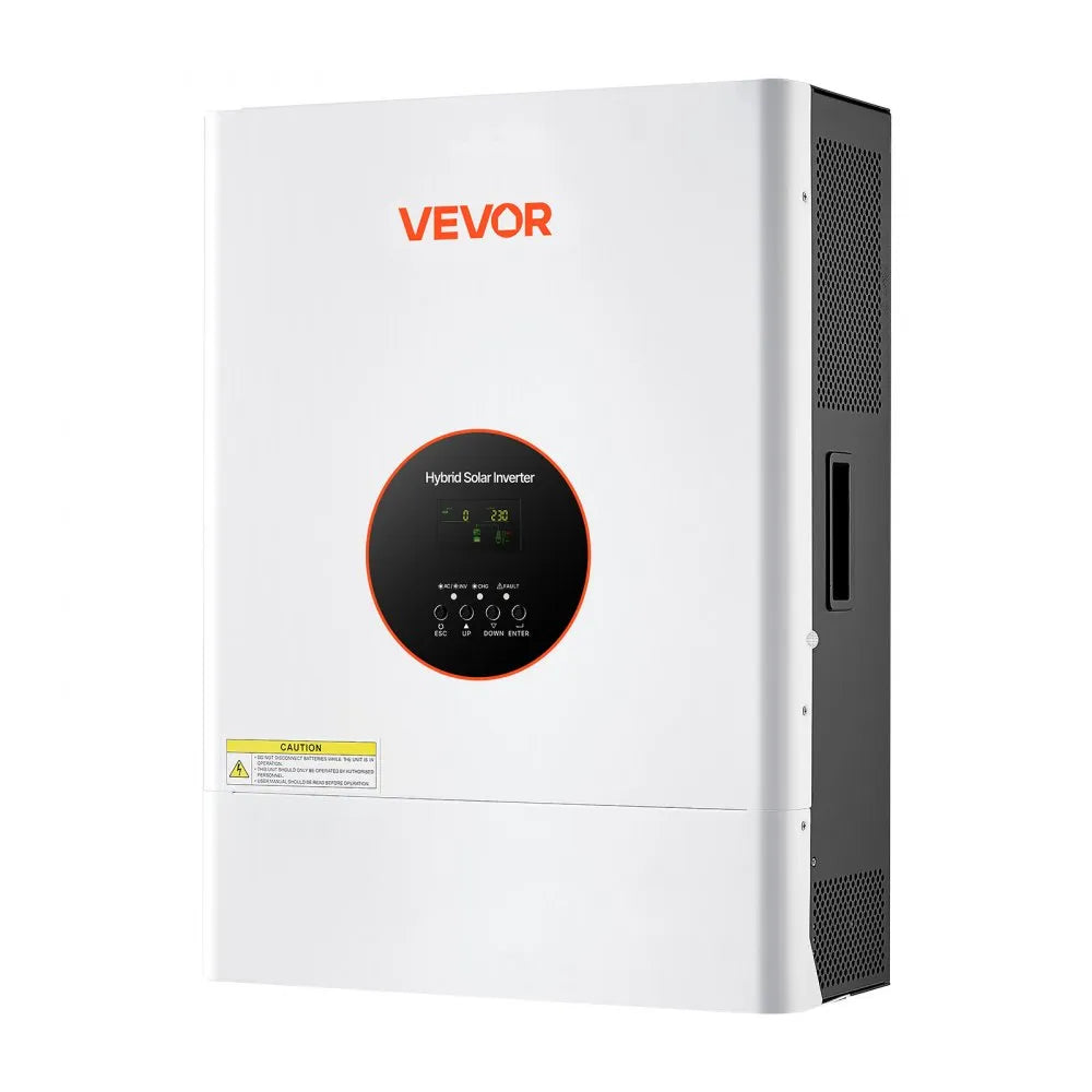6400W 48V Hybrid Solar Inverter, 120V/240V Split Phase with 120A MPPT Charge Controller, Pure Sine Wave Inverter Charger