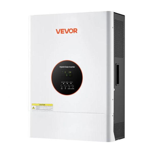 6400W 48V Hybrid Solar Inverter, 120V/240V Split Phase with 120A MPPT Charge Controller, Pure Sine Wave Inverter Charger