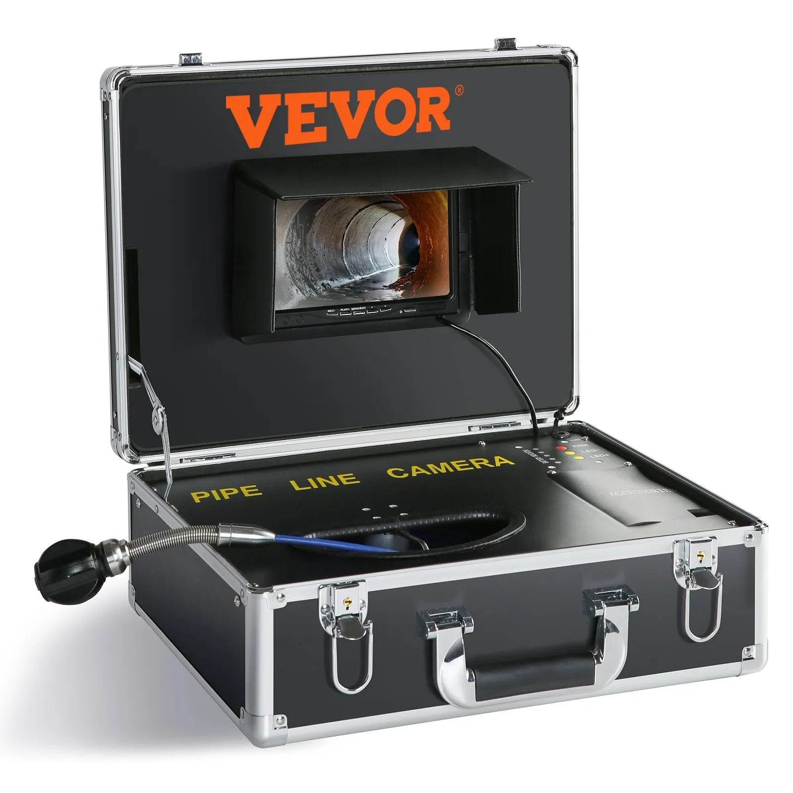 VEVOR Sewer Camera Pipe Inspection Camera 165ft Drain Camera with 7-inch Screen