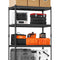 VEVOR Garage Storage Shelves, 4 Tier Storage Rack, Heavy Duty Garage Shelving, Adjustable Metal Shelves, Industrial Storage Rack, Warehouse Shelving Unit, Basement Storage Shelves, Powder Coated Steel Rack, VEVOR Storage Rack, Garage Organizer Shelving