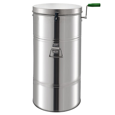 VEVOR Honey Extractor Bee Honey Extractor Manual Honeycomb Spinner 2 Two Frame Stainless Steel Beekeeping Accessory (2 Frame Honey Extractor) 