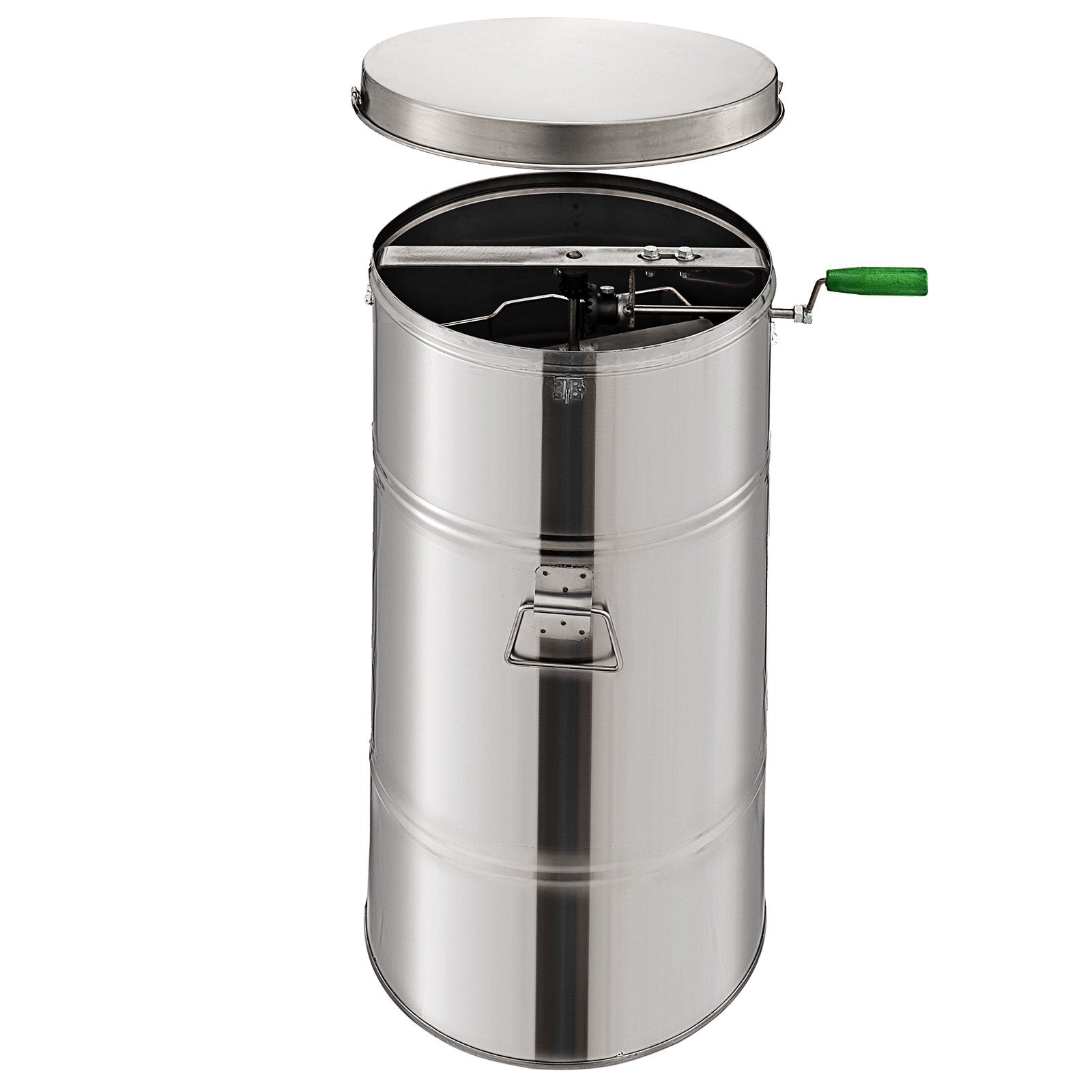 VEVOR Honey Extractor Bee Honey Extractor Manual Honeycomb Spinner 2 Two Frame Stainless Steel Beekeeping Accessory (2 Frame Honey Extractor) 