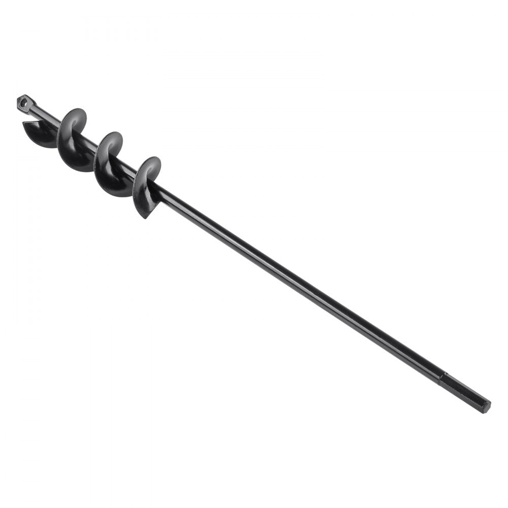 VEVOR Auger Drill Bit for Planting, 1.6 x 16.5 inch Garden Auger Drill Bit, Spiral Drill Bit for Bulbs Planting & Holes Digging, 3/8" Hex Drive Drill 