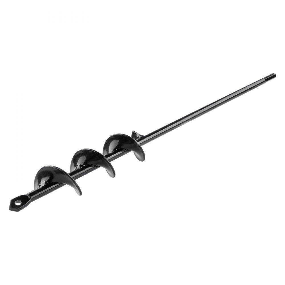 VEVOR Auger Drill Bit for Planting, 1.6 x 16.5 inch Garden Auger Drill Bit, Spiral Drill Bit for Bulbs Planting & Holes Digging, 3/8" Hex Drive Drill 