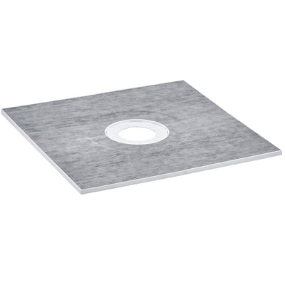 VEVOR Shower Curb Kit, 36"x36" Shower Pan Kit with 6.3" Central Drain, Lightweight EPS Shower Installation Kits with 2 Waterproof Cloths, Shower Pan Slope Sticks Fit for Bathroom 