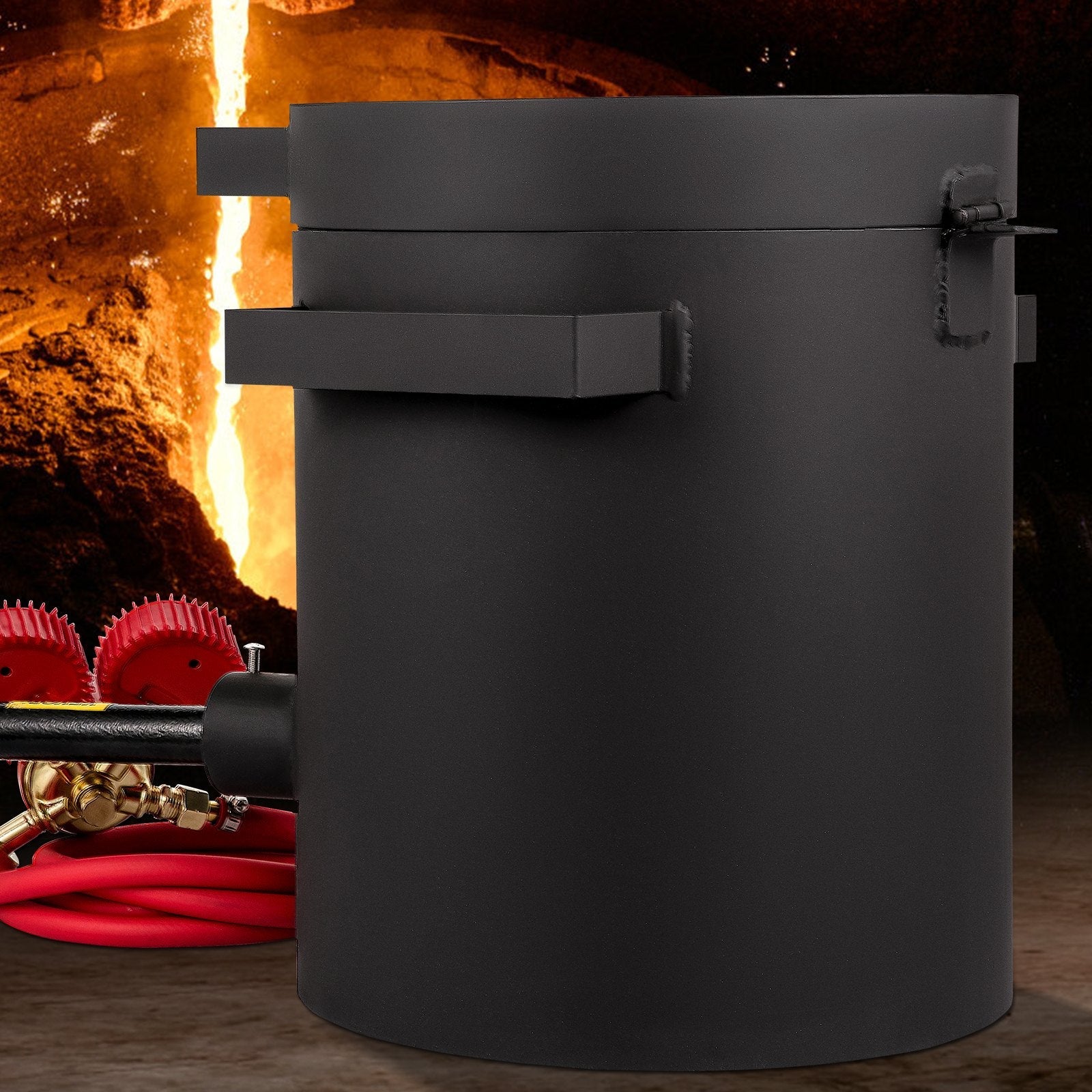 VEVOR Propane Melting Furnace, 2462°F, 4 KG Metal Foundry Furnace Kit with Graphite Crucible and Tongs, Casting Melting Smelting Refining Precious Metals Like Gold Silver Aluminum Copper Brass Bronze 