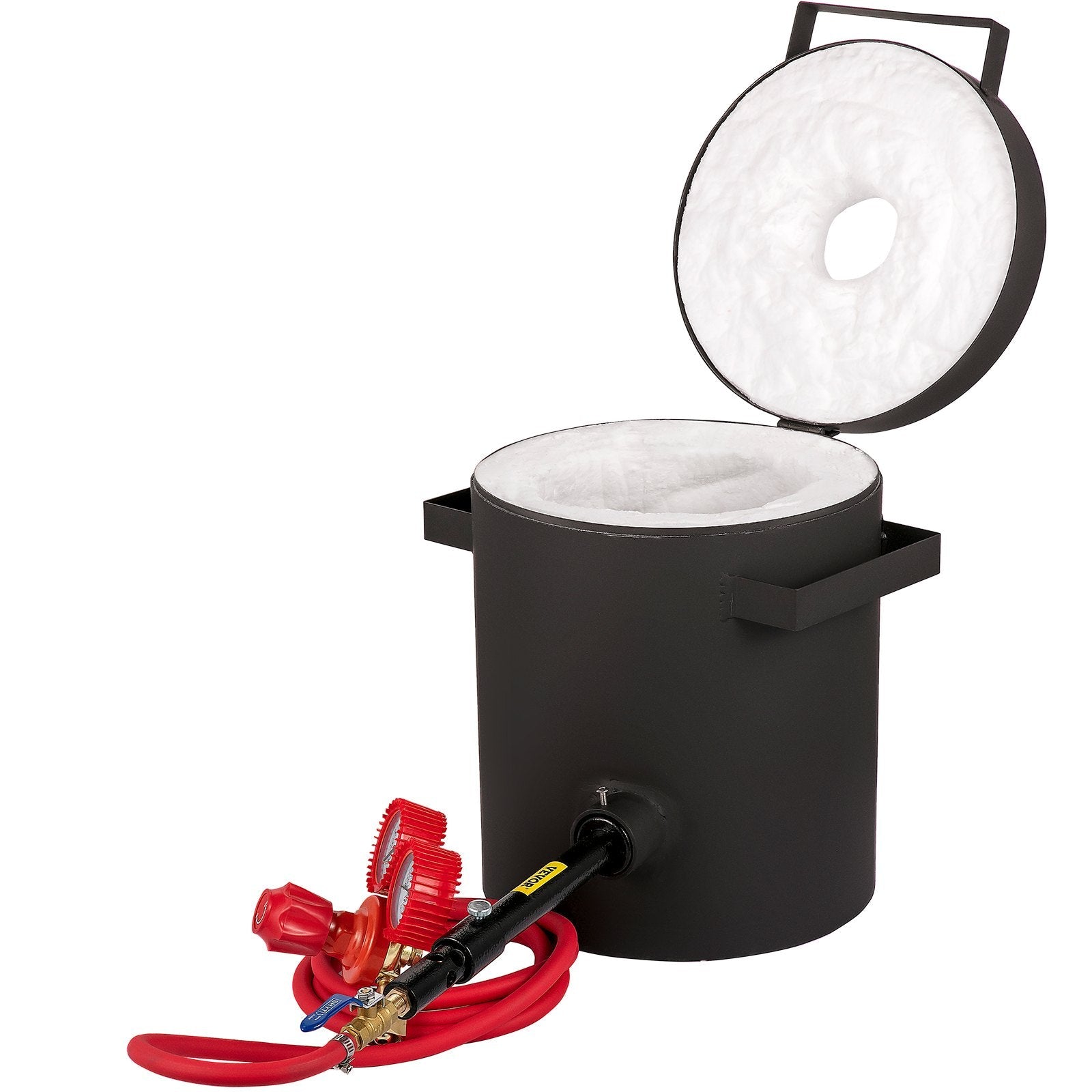 VEVOR Propane Melting Furnace, 2462°F, 4 KG Metal Foundry Furnace Kit with Graphite Crucible and Tongs, Casting Melting Smelting Refining Precious Metals Like Gold Silver Aluminum Copper Brass Bronze 