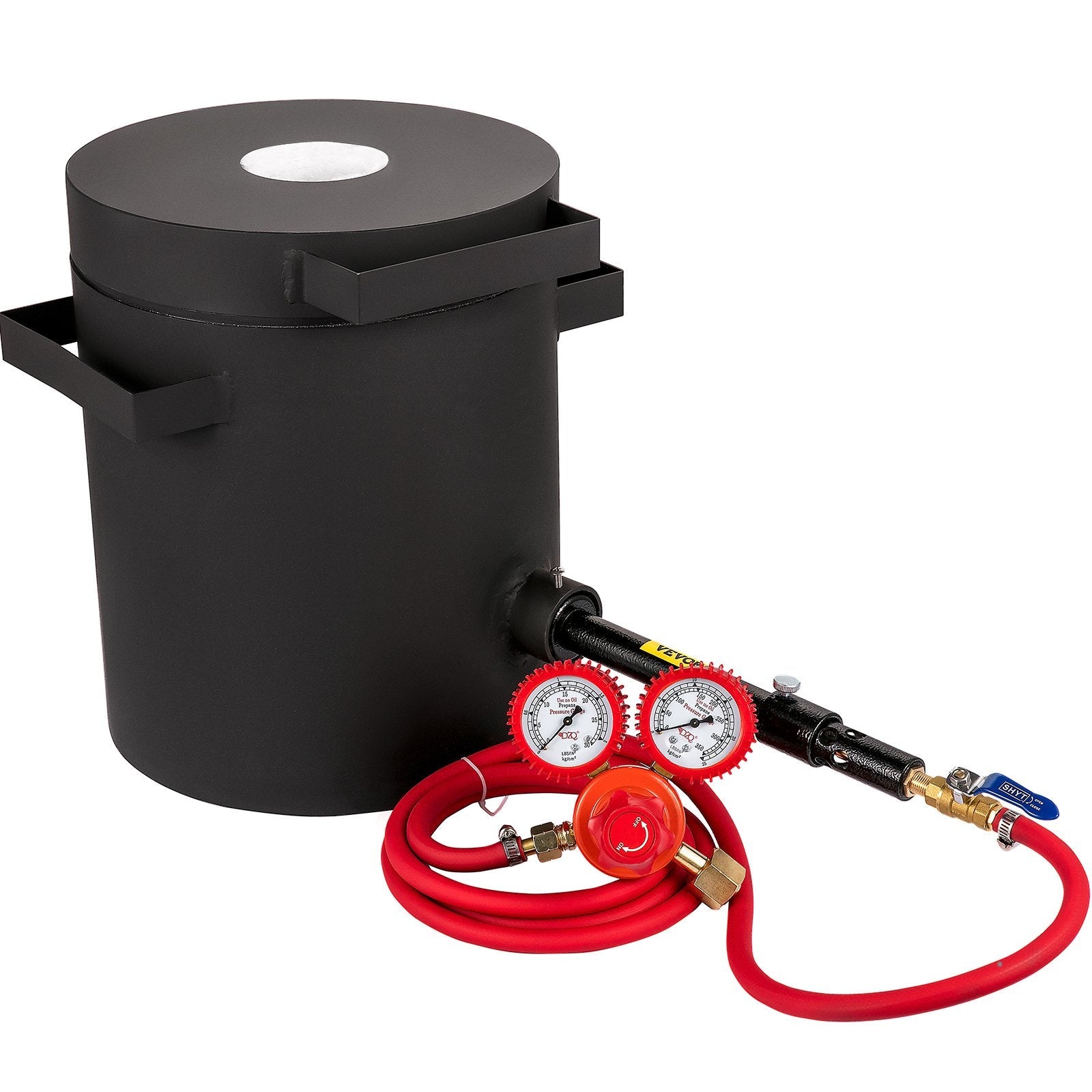 VEVOR Propane Melting Furnace, 2462°F, 4 KG Metal Foundry Furnace Kit with Graphite Crucible and Tongs, Casting Melting Smelting Refining Precious Metals Like Gold Silver Aluminum Copper Brass Bronze 