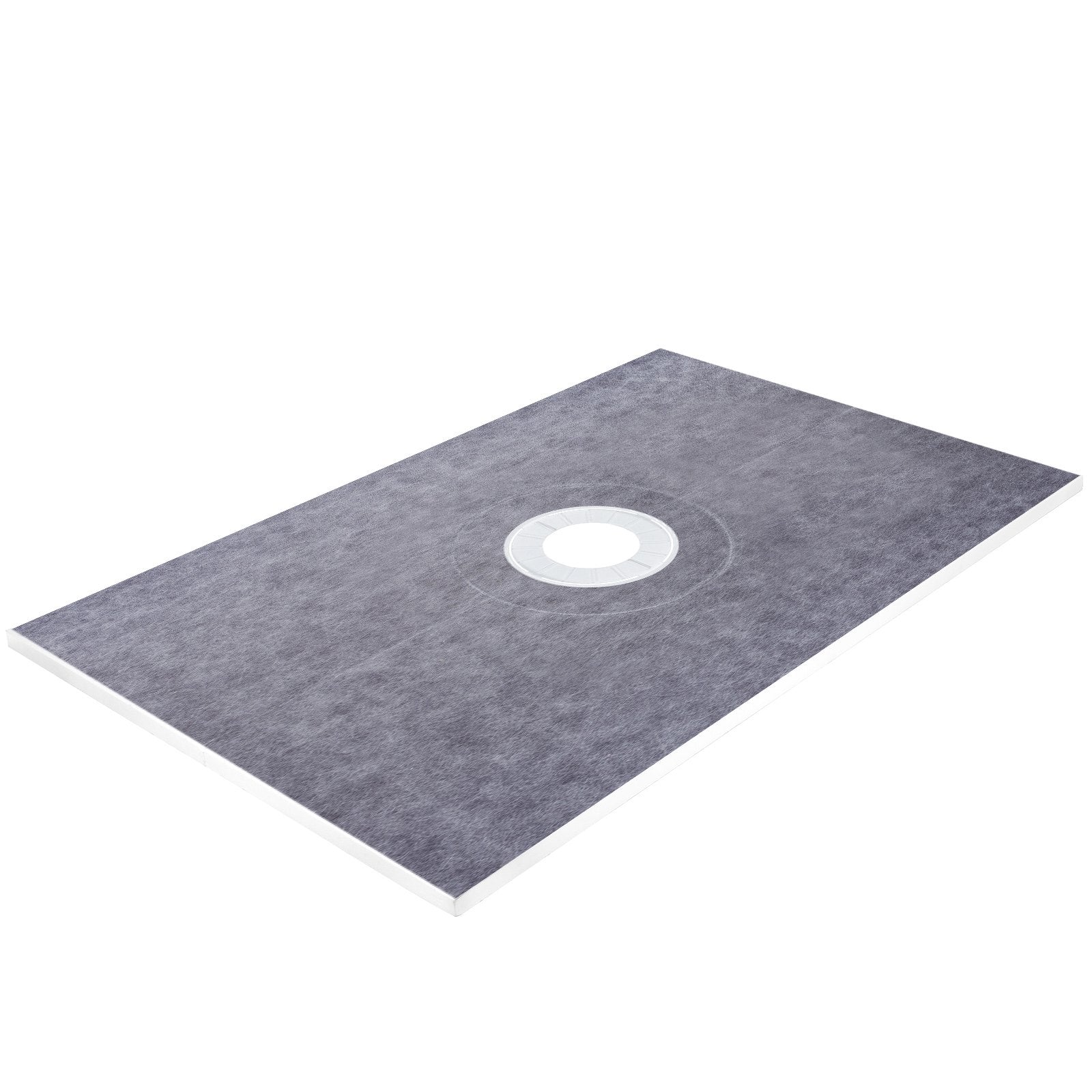 Vevor 38''x60'' Shower Kit With Shower Tray & Curb With Central Drain Kit Abs 