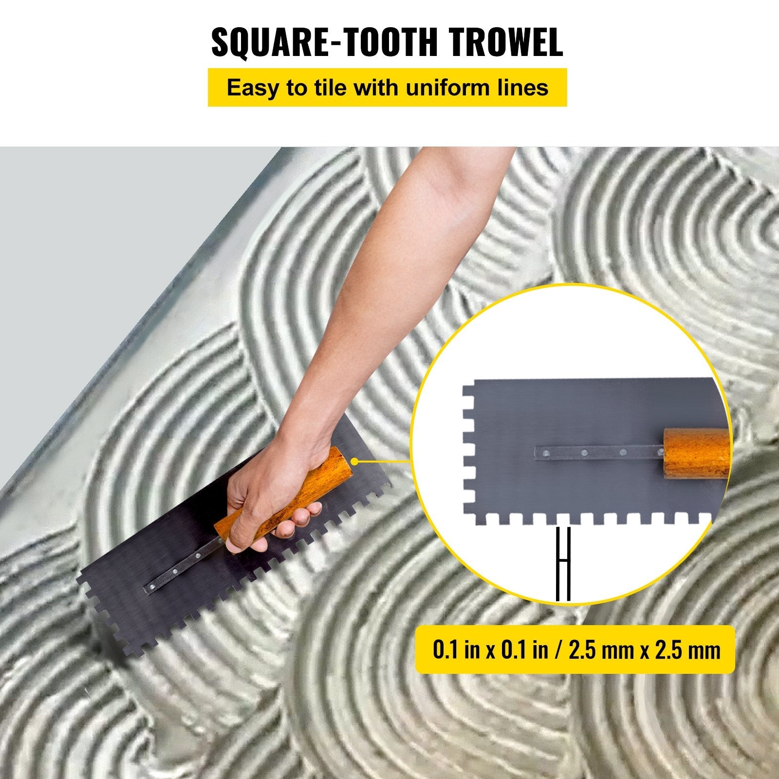 VEVOR Shower Curb Kit, 48\"x72\" Watertight Shower Curb Overlay with 4\" ABS Central Bonding Flange, 4\" Stainless Steel Grate, 2 Cuttable Shower Curb and Trowel, Shower Pan Slope Sticks Fit for Bathr 