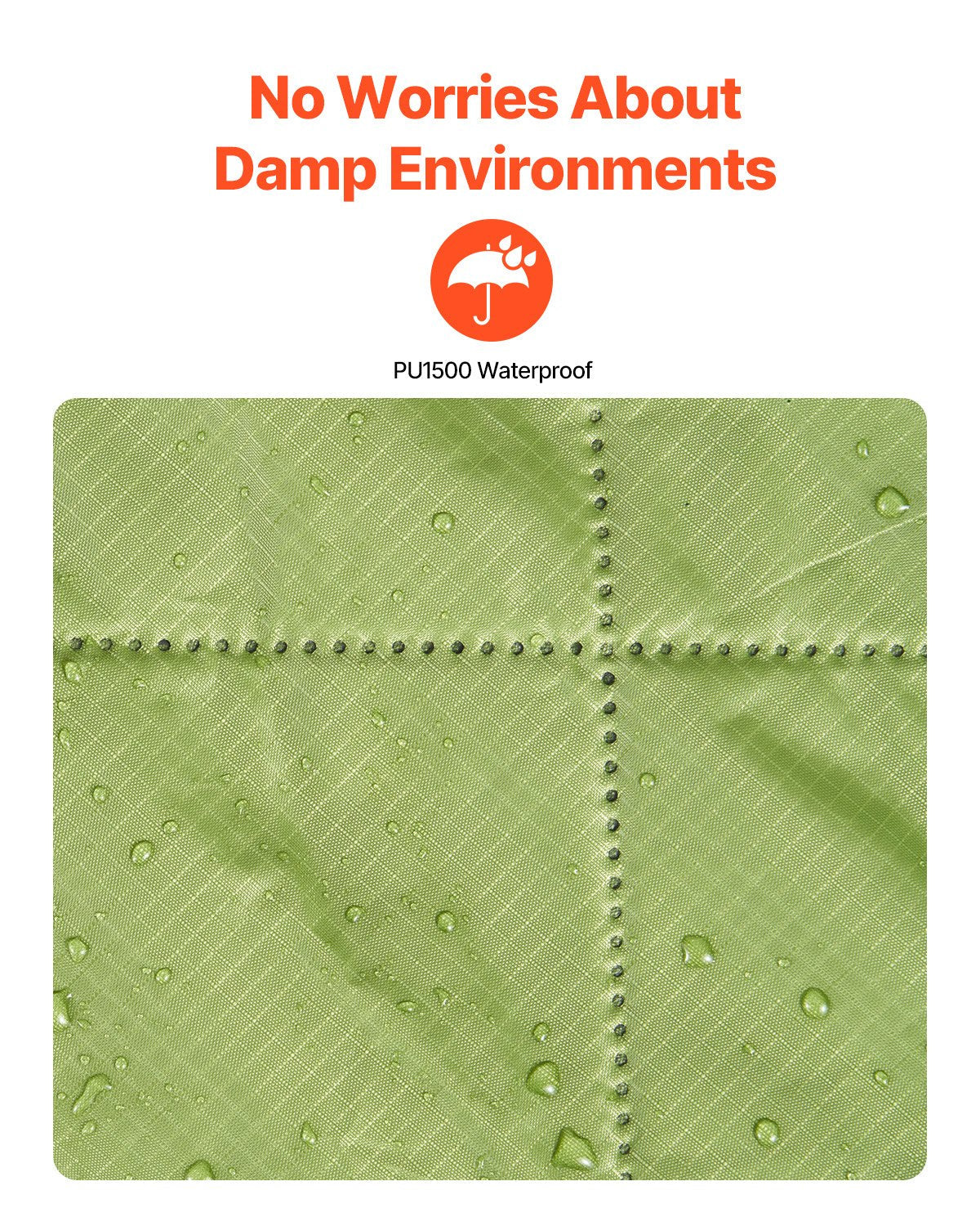 VEVOR Camping Blanket 82" x 55" Warm Stadium Blanket 330GSM Outdoor Travel 