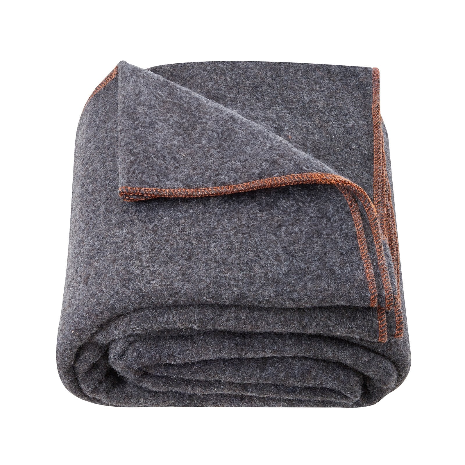 VEVOR Wool Camping Blanket 64" x 88" Warm for Camping Hiking Travel Light Grey 