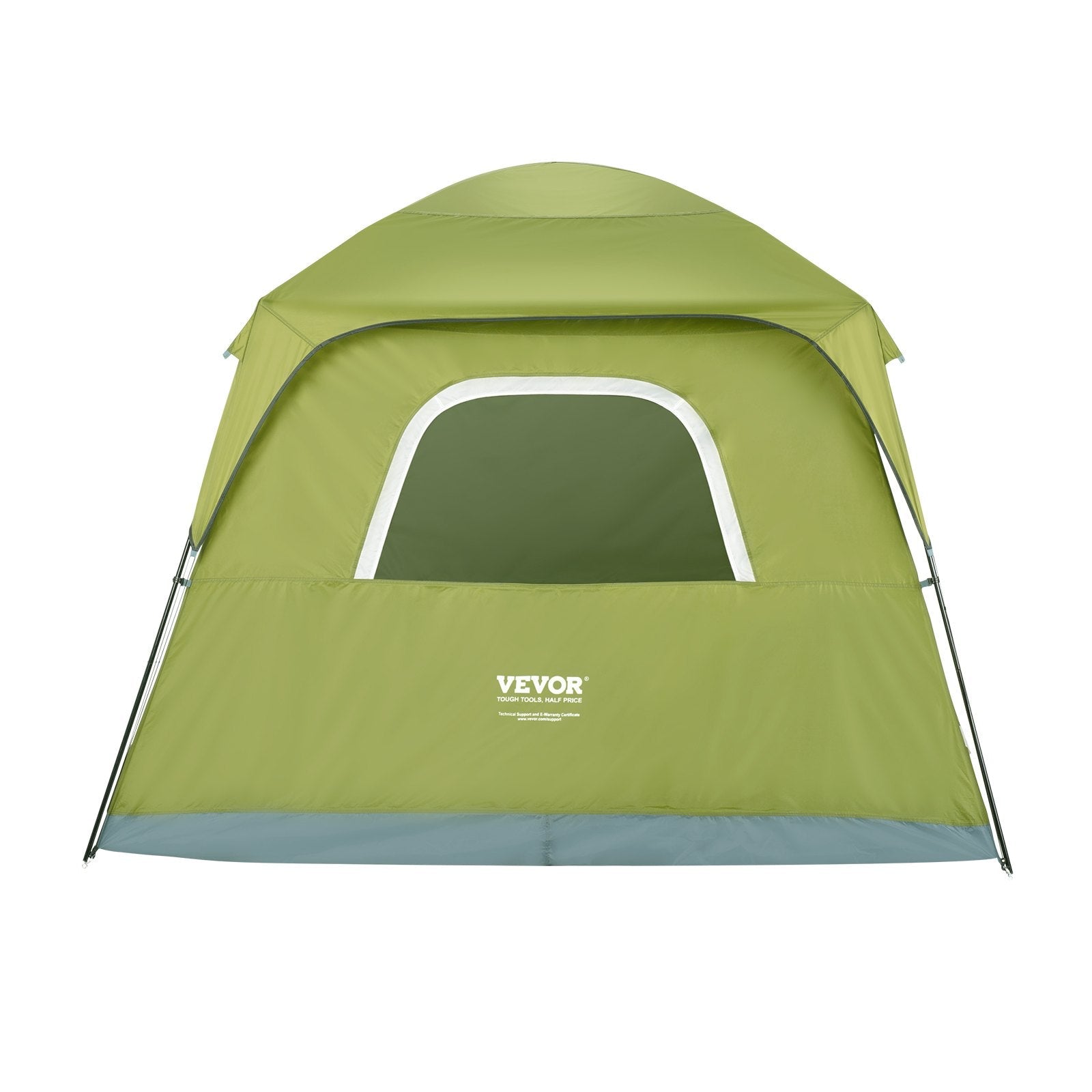 VEVOR Camping Tent, 10 x 9 x 6.5 ft Fit for 6 Person, Waterproof Lightweight Backpacking Tent, Easy Setup, with Door and Window, for Outdoor Family Camping, Hiking, Hunting, Mountaineering Travel 