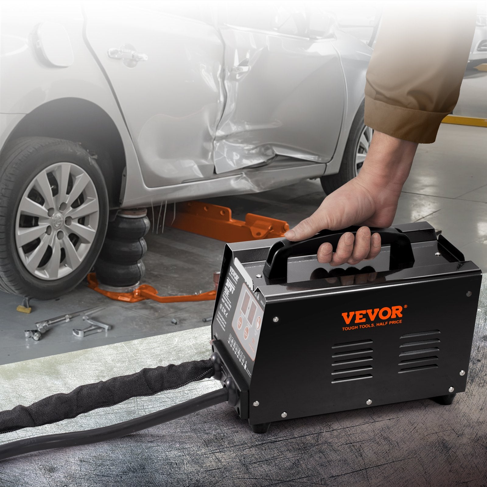 VEVOR Stud Welder Dent Repair Kit 220V 3KW Spot Welder Dent Puller with 7 Modes 