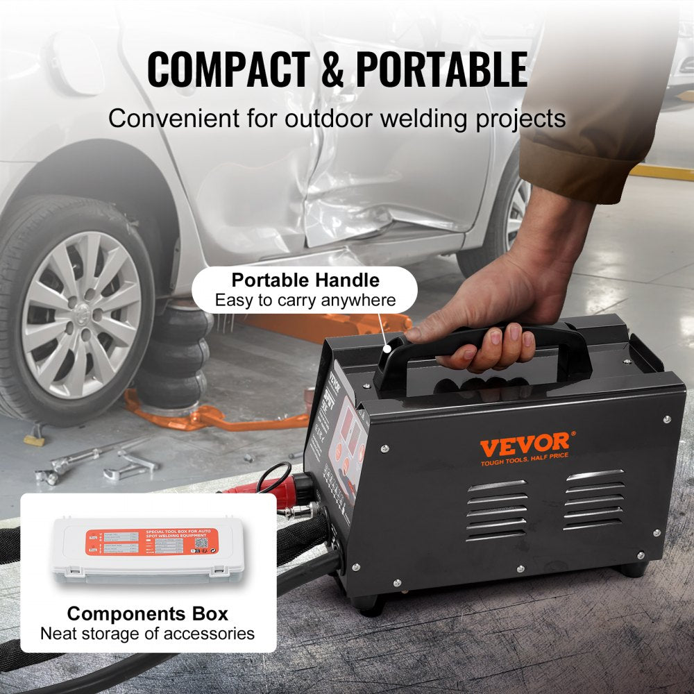 VEVOR Spot Welder Dent Puller 3KW Stud Welder Dent Repair Kit with 2 Welding Gun 