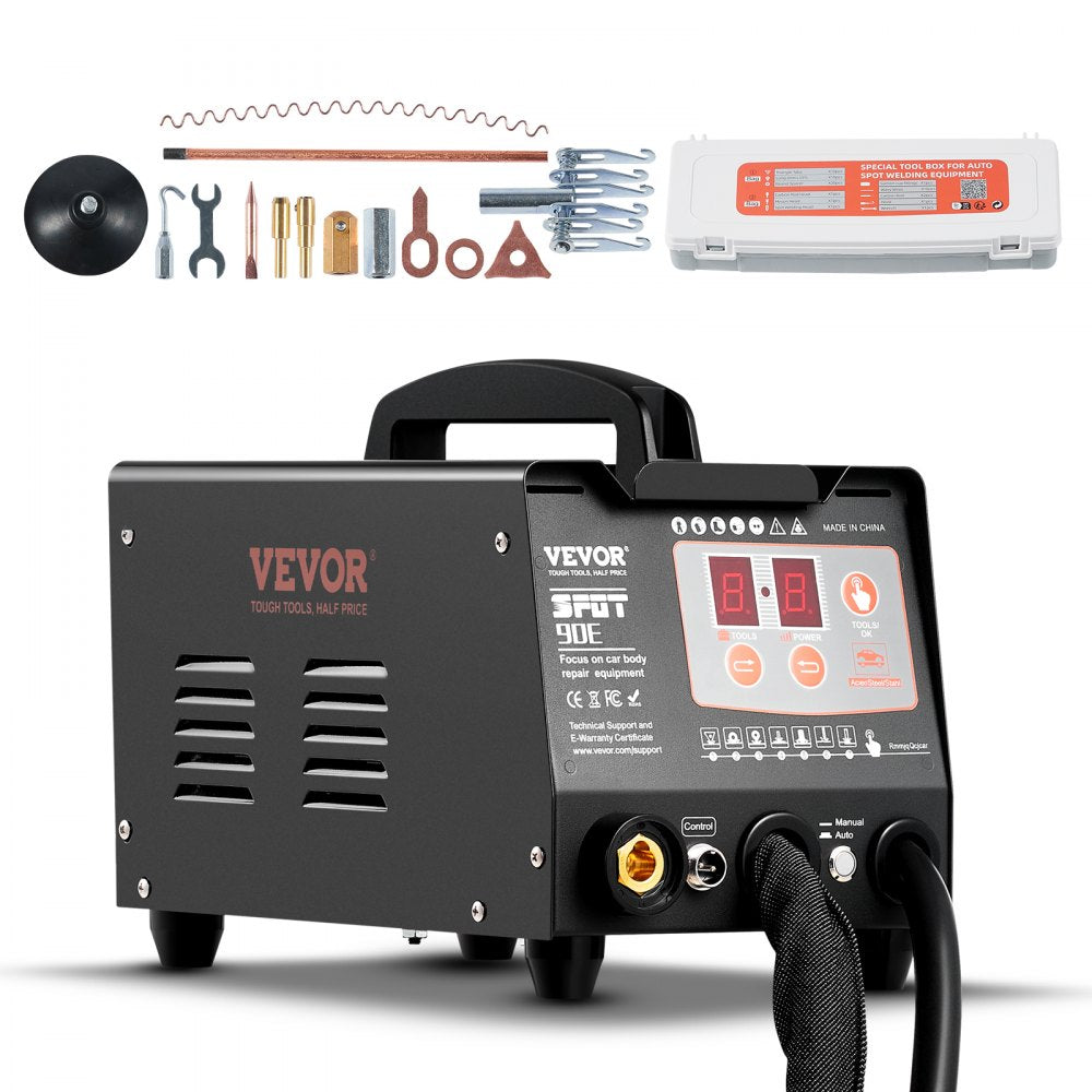VEVOR Spot Welder Dent Puller 3KW Stud Welder Dent Repair Kit with 2 Welding Gun 