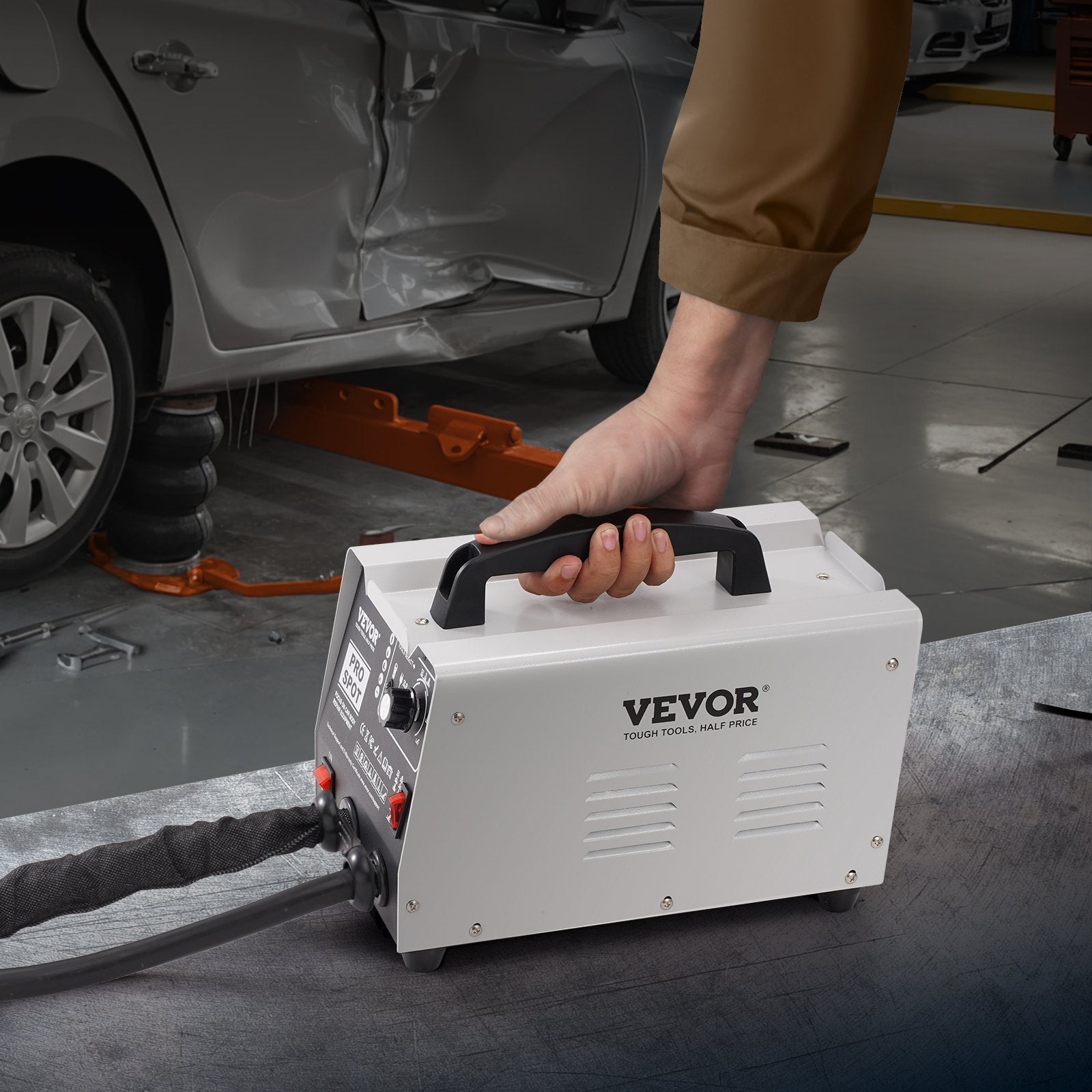 VEVOR Stud Welder Dent Repair Kit Spot Welding Dent Puller Machine with 7 Modes 