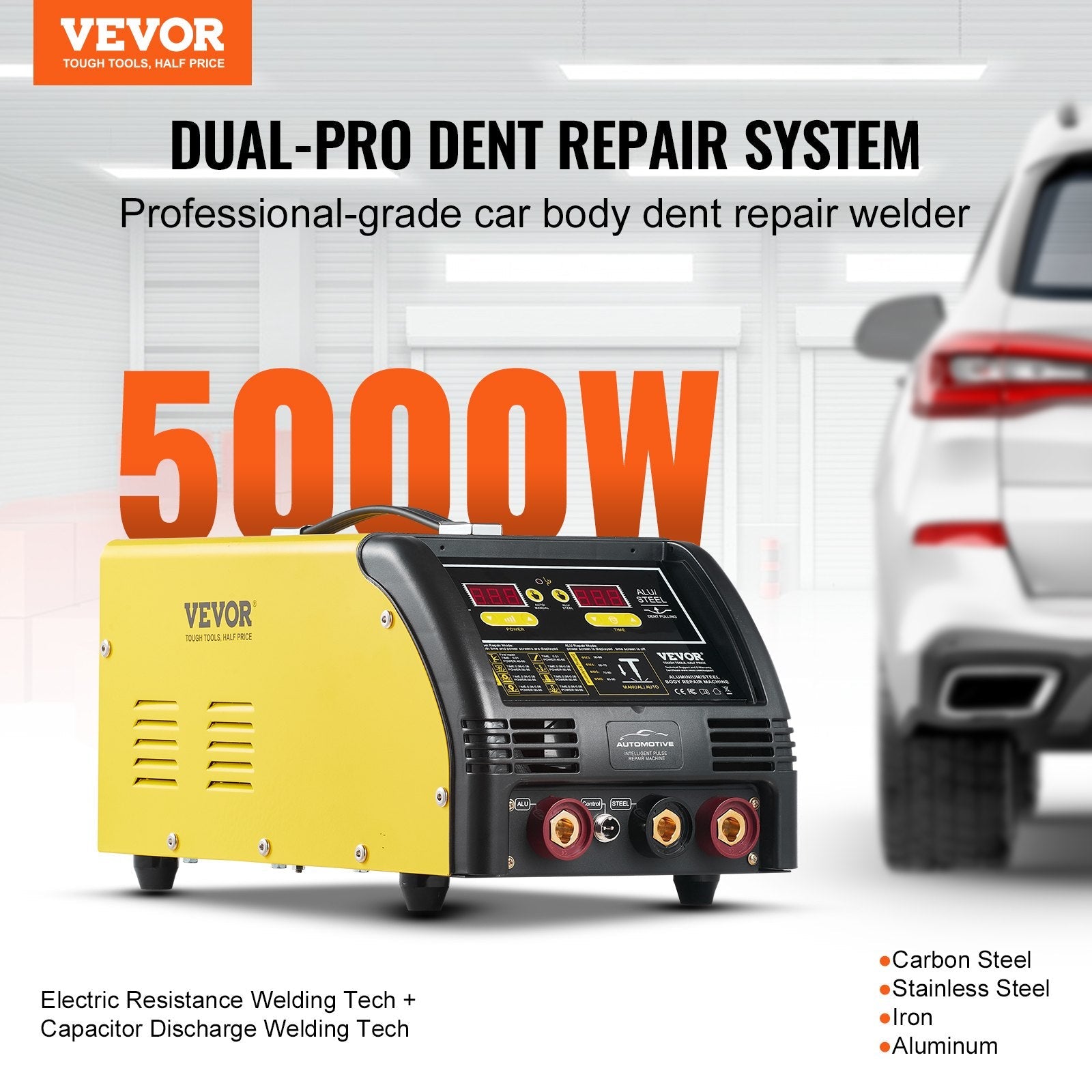 VEVOR Dual Pro Stud Welder Professional 5KW Welder for Steel & Aluminum Panels 