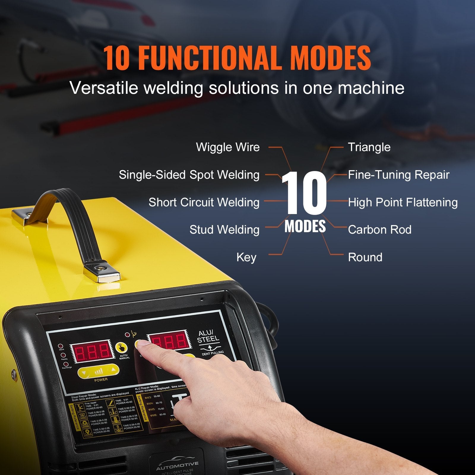 VEVOR Dual Pro Stud Welder Professional 5KW Welder for Steel & Aluminum Panels 