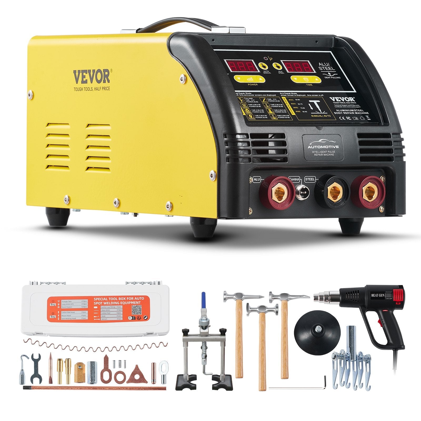 VEVOR Dual Pro Stud Welder Professional 5KW Welder for Steel & Aluminum Panels 