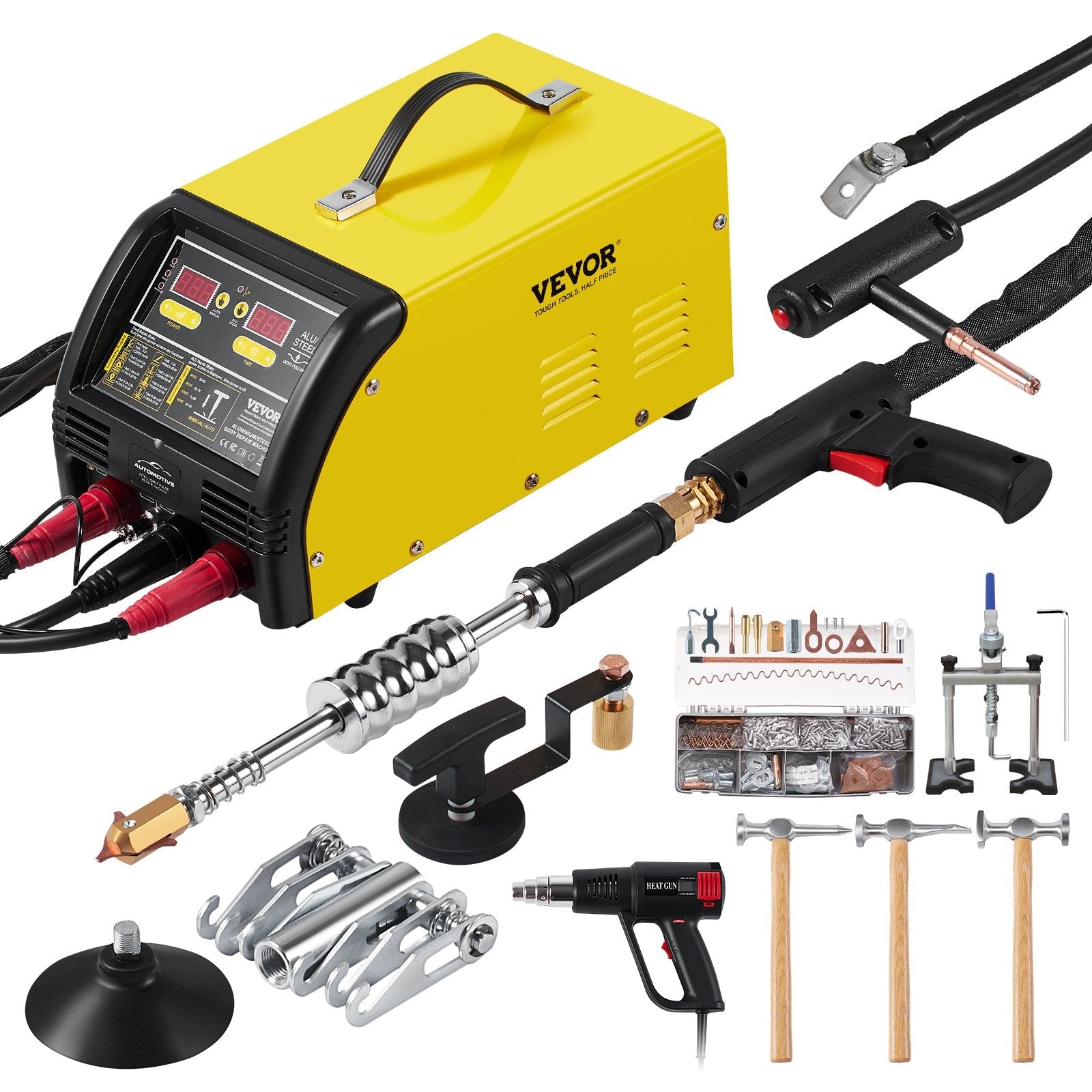 VEVOR Dual Pro Stud Welder Professional 5KW Welder for Steel & Aluminum Panels 