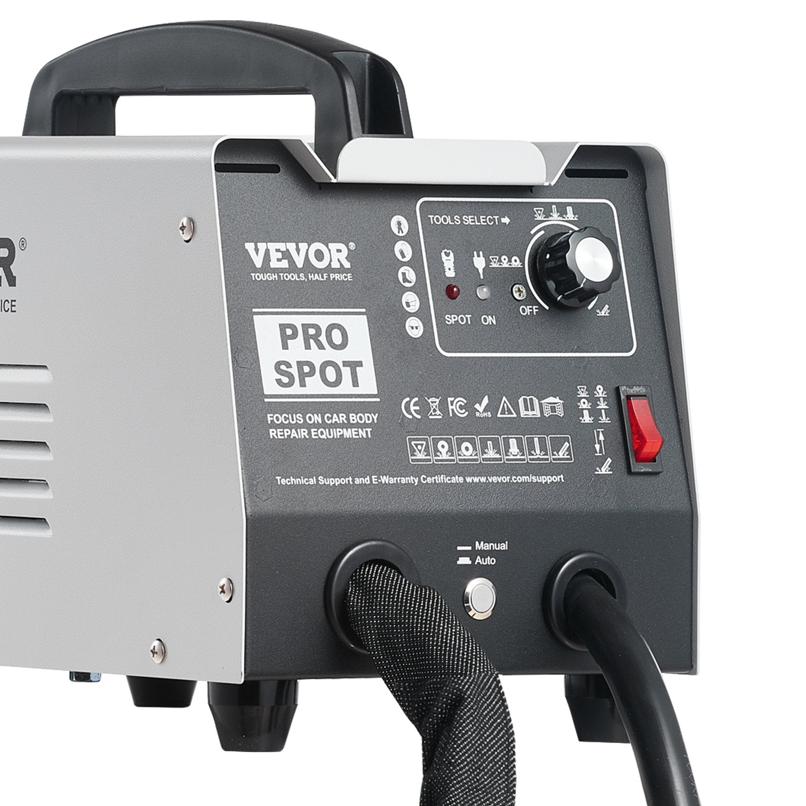 VEVOR Stud Welder Dent Repair Kit Auto/Manual Spot Welder Dent Puller 7 Modes 