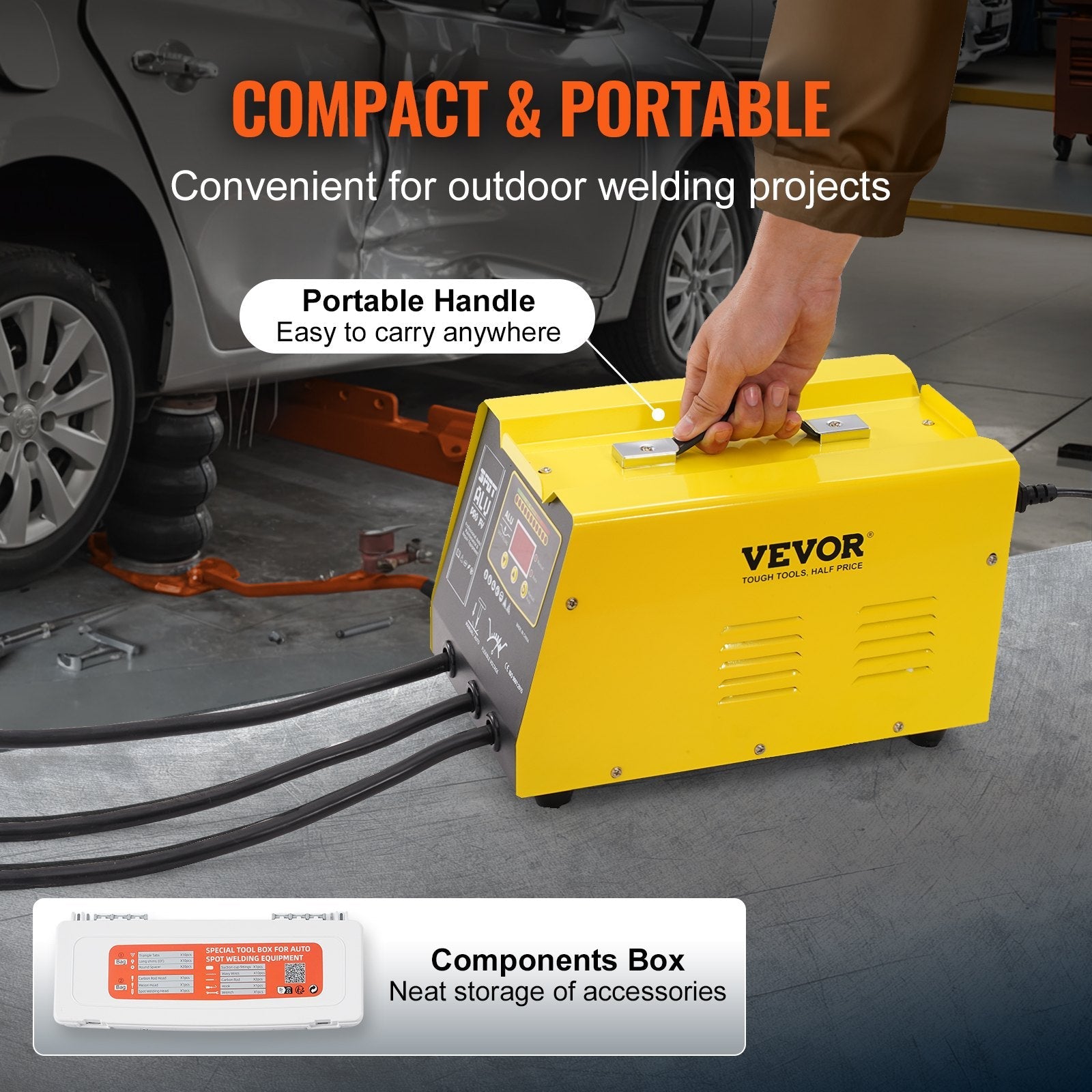 VEVOR Spot Welder Dent Puller 300W Stud Welder Dent Repair for Aluminum Car Body 