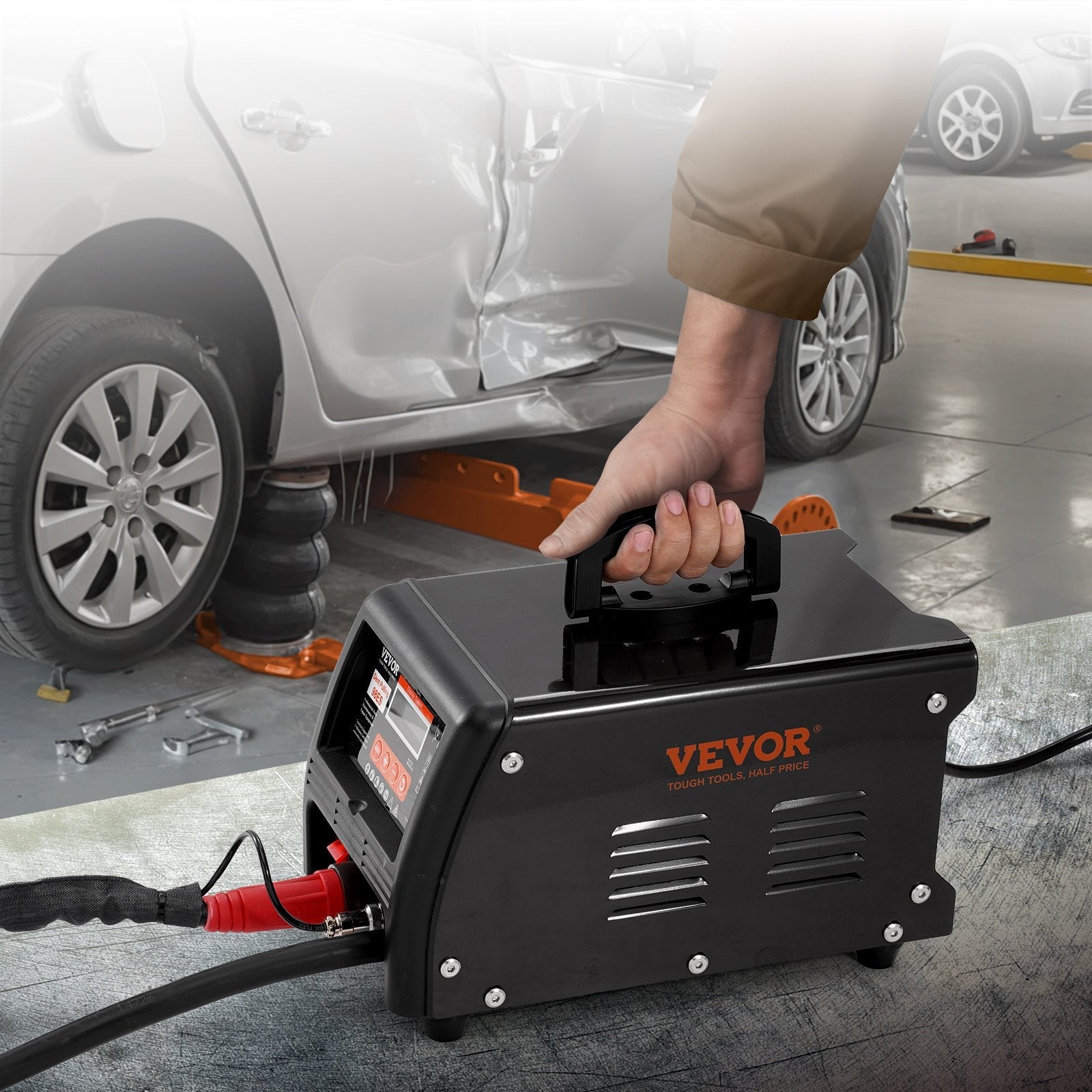 VEVOR Stud Welder Dent Repair Kit 3KW Spot Welder Dent Puller Machine 9 Modes 