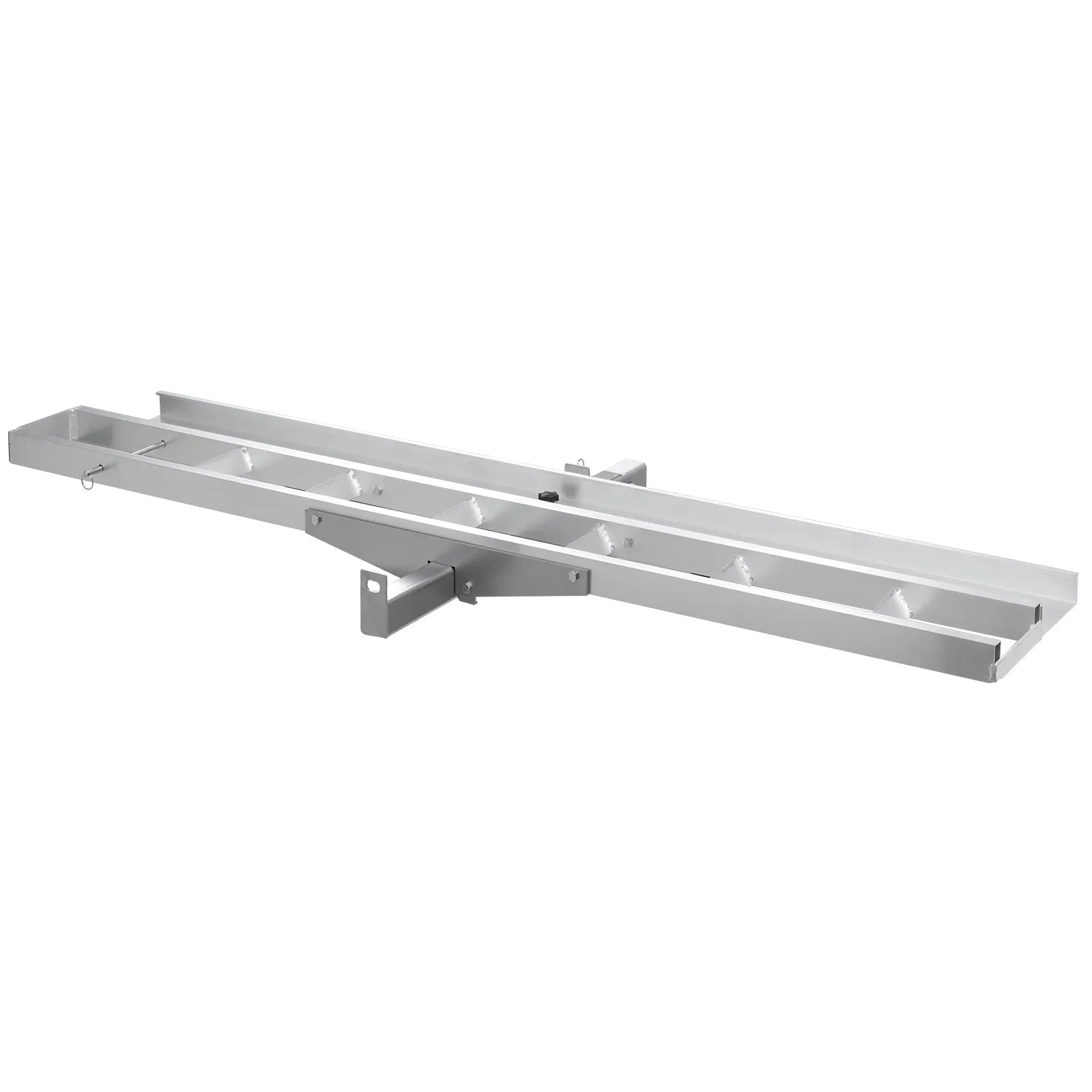 VEVOR Motorcycle Carrier, 400 lbs Capacity, Heavy Duty Aluminum Hitch Mount Rack with 73in Loading Ramp, Straps & Stabilizer, Scooter Dirt Bike Trailer Hauler for Car Truck with 2-Inch Hitch Receiver 