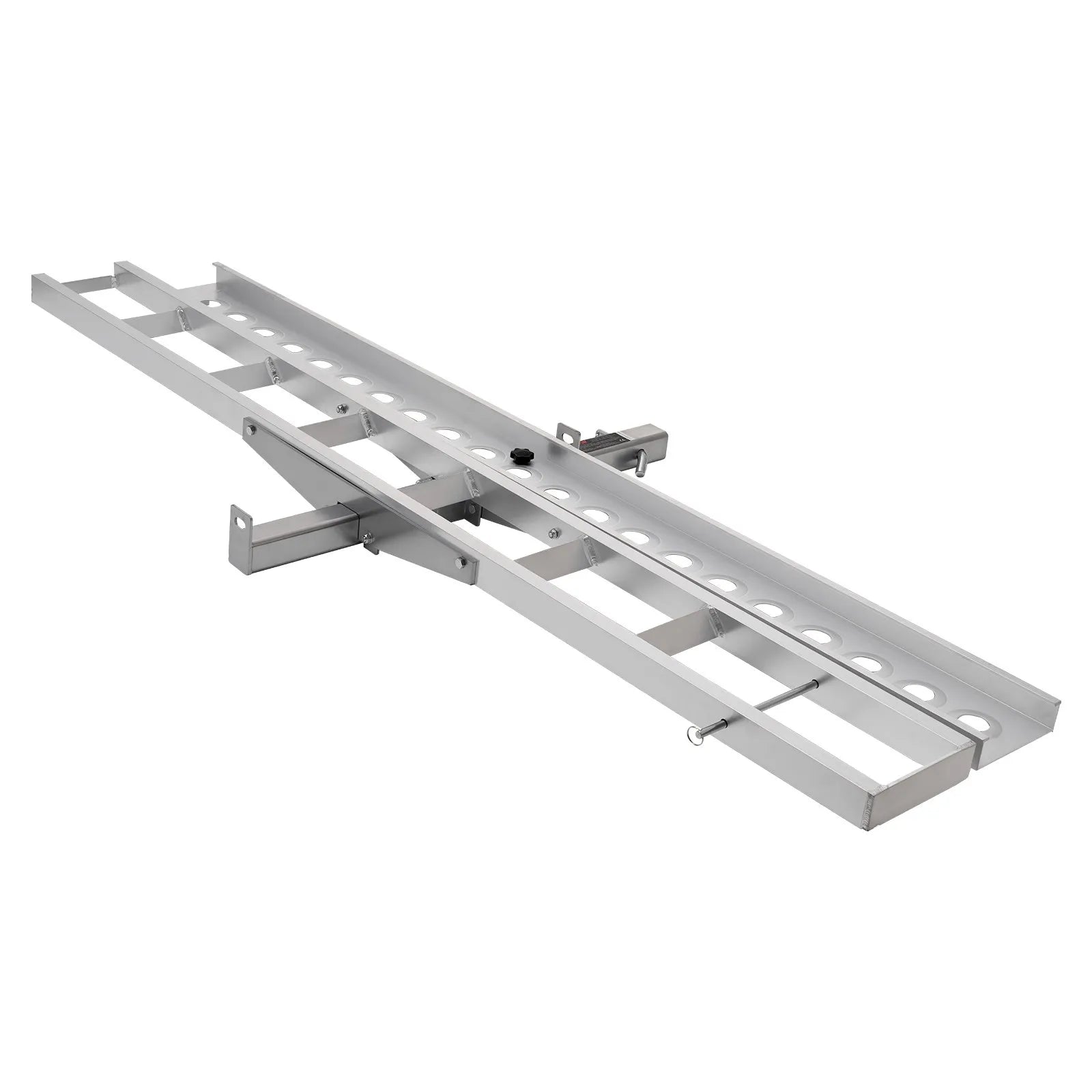 VEVOR Motorcycle Carrier, 400 lbs Capacity, Heavy Duty Aluminum Hitch Mount Rack with 73in Loading Ramp, Straps & Stabilizer, Scooter Dirt Bike Trailer Hauler for Car Truck with 2-Inch Hitch Receiver 