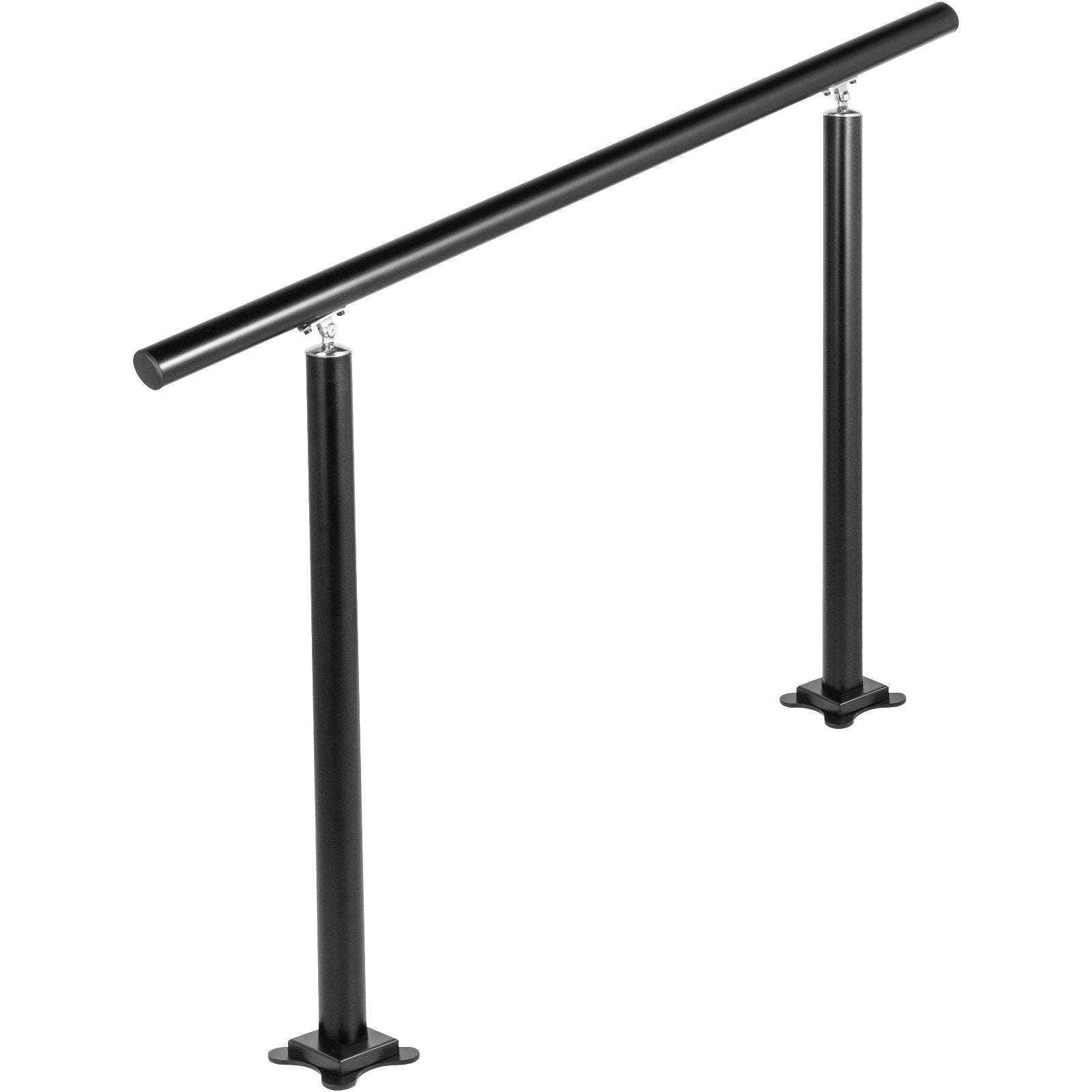 Stair Handrail Outdoor Handrail Aluminum Fits 1-3 Steps 3ft Railing Adjustable 