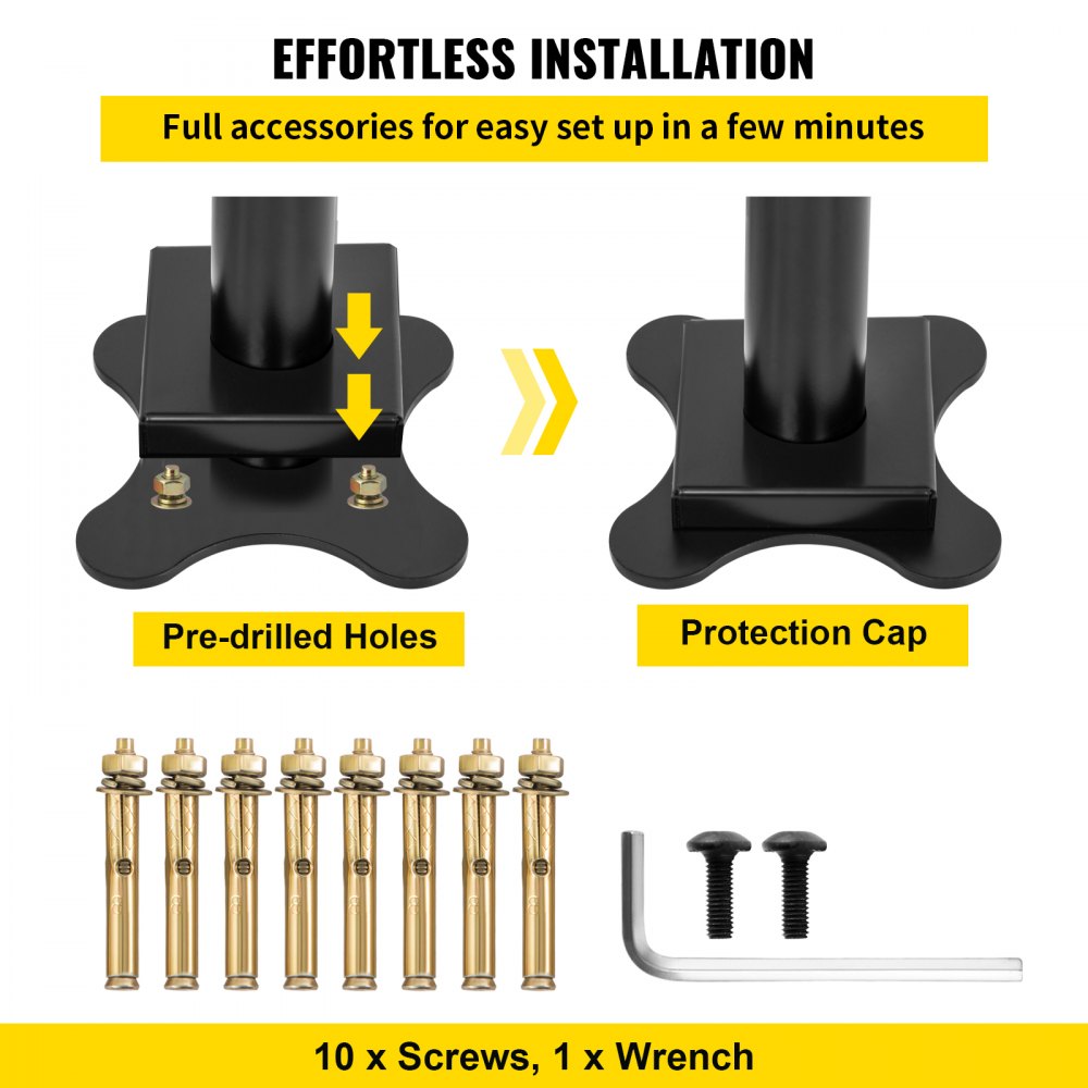 Handrail Outdoor Stairs 4 ft Changeable Iron Handrail Black Steps Rail Rustproof 