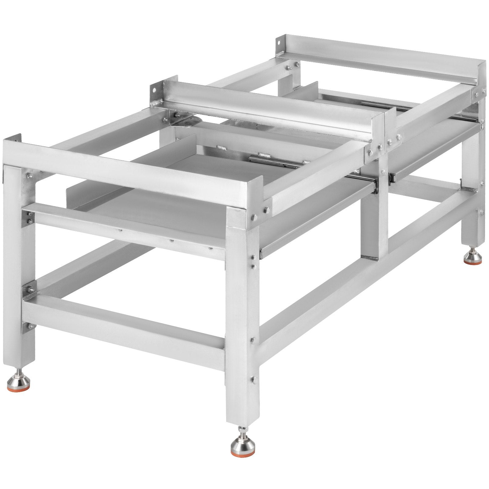 VEVOR Washing Machine Stand 300LBS, Washer Pedestal 25x25-Inch, Pedestal for Washer and Dryer, Washing Machine Base with A 66LBS Tray, Base Stand for Appliance with 4 Adjustable Feet, Aluminum 