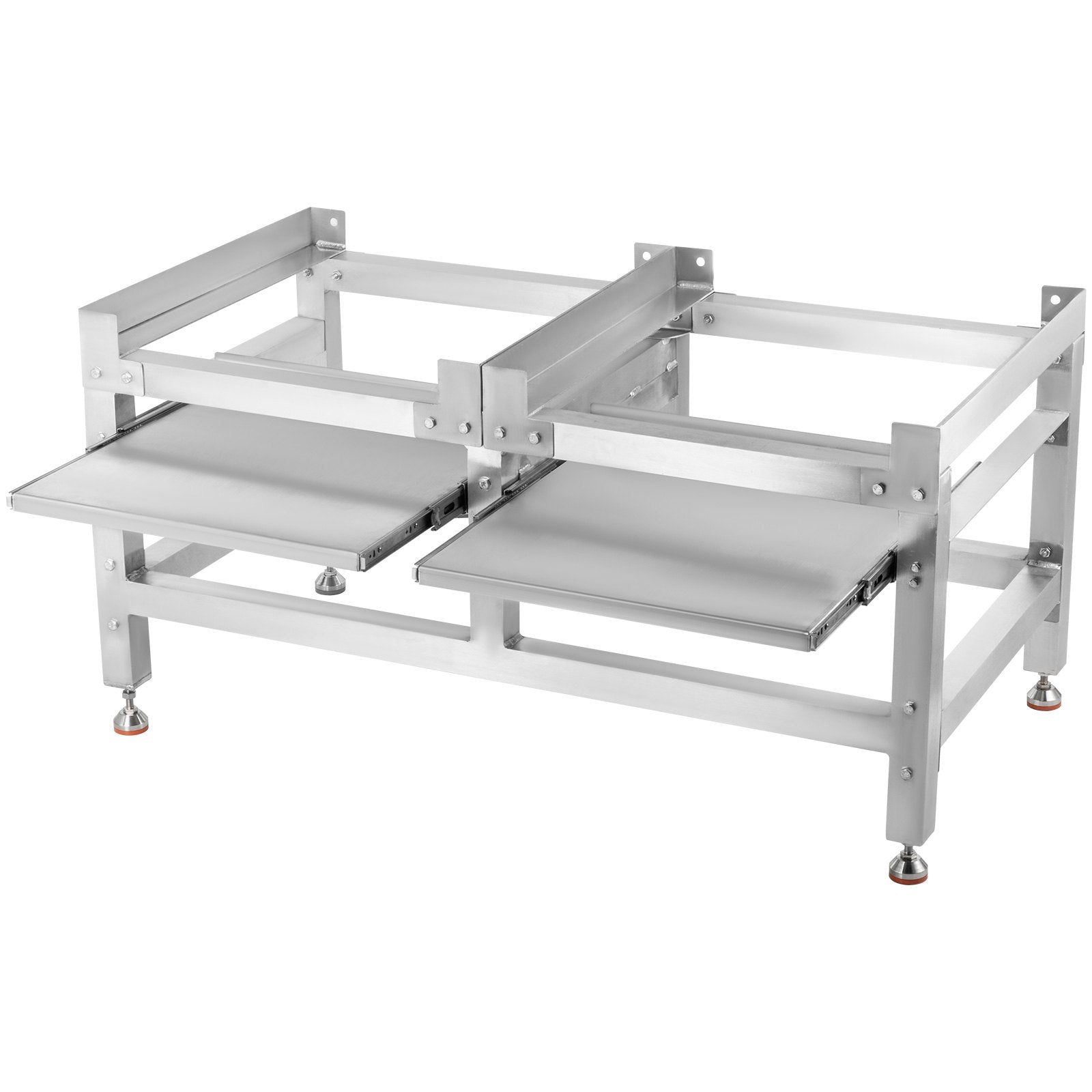 VEVOR Washing Machine Stand 300LBS, Washer Pedestal 25x25-Inch, Pedestal for Washer and Dryer, Washing Machine Base with A 66LBS Tray, Base Stand for Appliance with 4 Adjustable Feet, Aluminum 