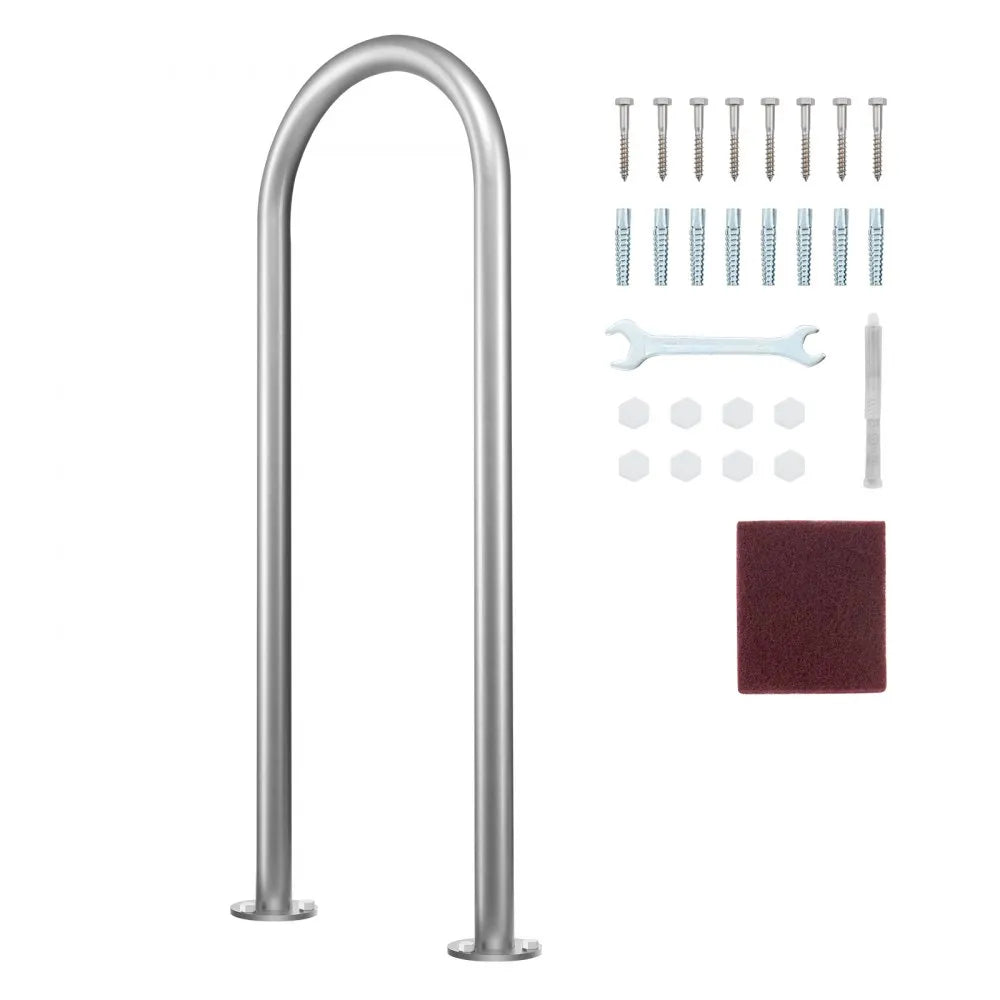 VEVOR Pool Handrail 36 x 13 inch Aluminum with Base Plate for Indoor/Outdoor