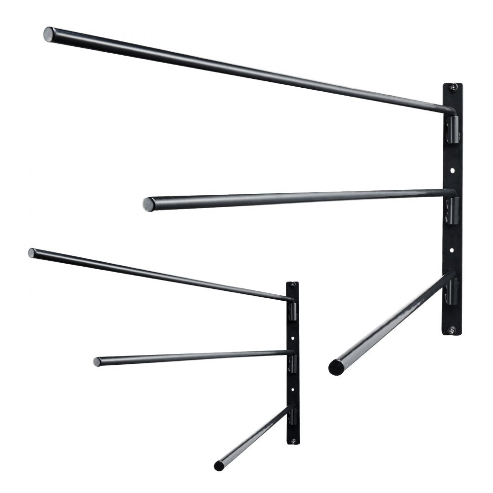 VEVOR Wall Mounted Saddle Rack Three Tiers Swing Out Saddle Pad Holder 
